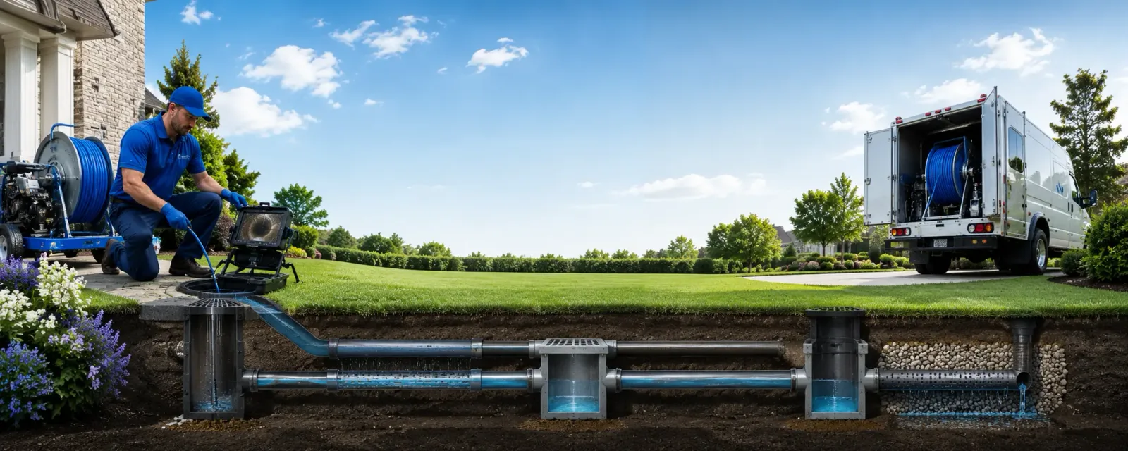Outdoor drain cleaning information for Garrison, KY